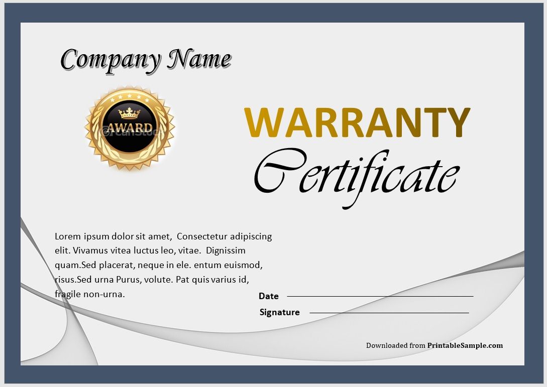 Emite Certificat de Garanție